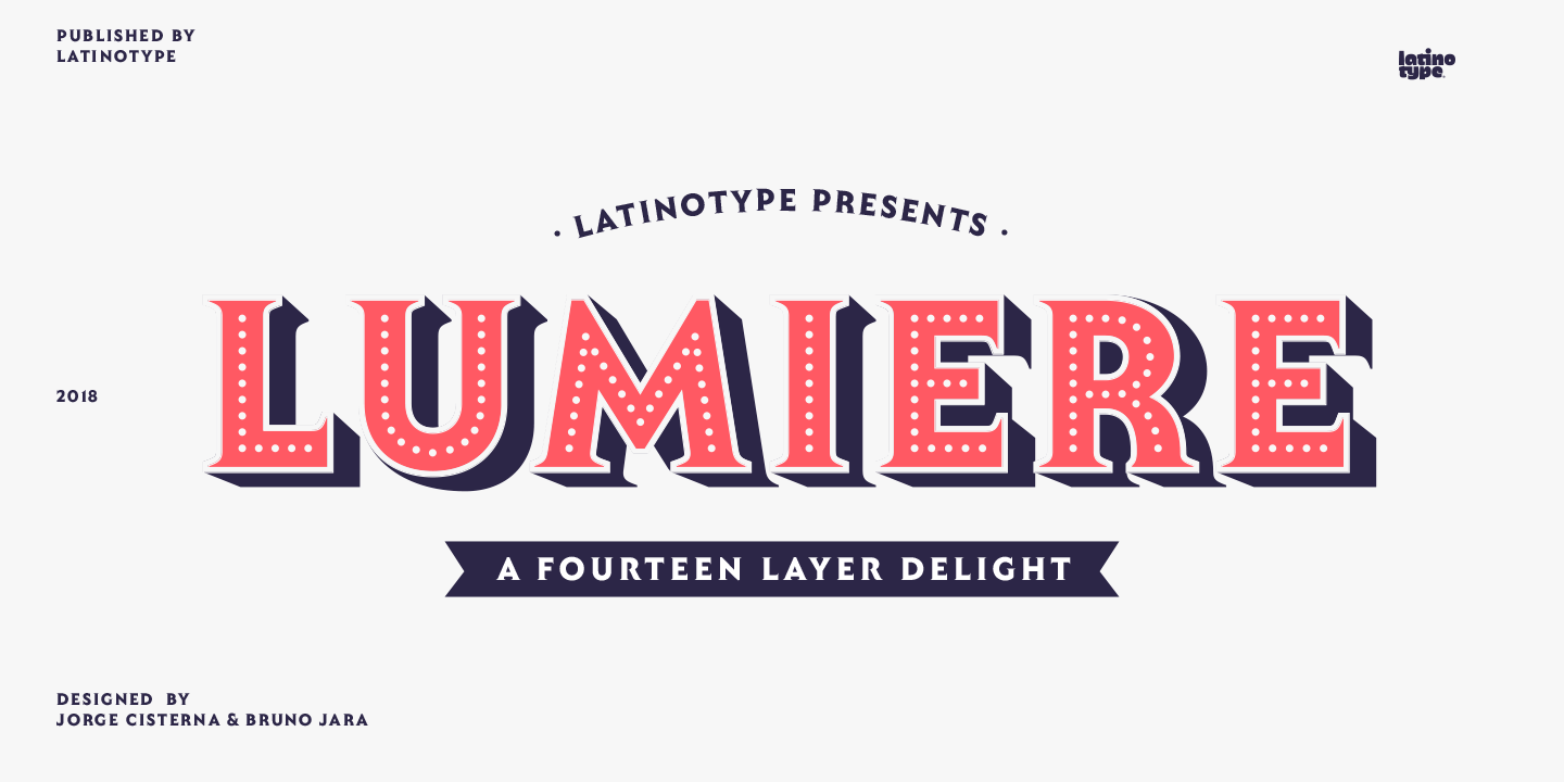 Пример шрифта Lumiere